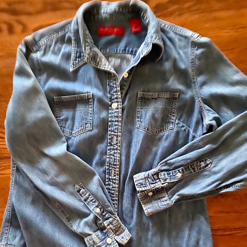 Banana Republic denim button up shirt